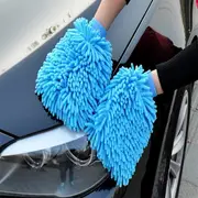 1pc single sided double sided microfiber car wash gloves anti scratch cleaning care tool for cars home kitchen details 1
