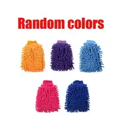 1pc single sided double sided microfiber car wash gloves anti scratch cleaning care tool for cars home kitchen details 2