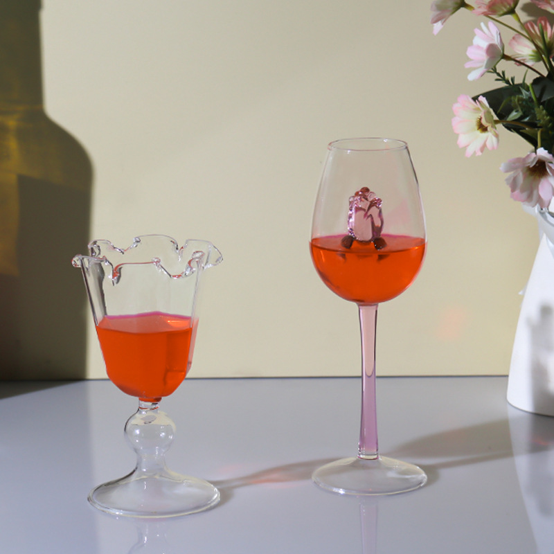 1 Pièce, Verre À Vin De Noël, Verre À Champagne Fantaisie 3D, Gobelet Rose  Et Arbre