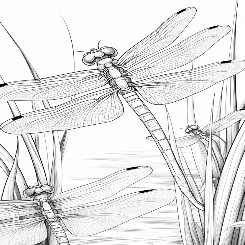 Miracle Dragonflies Coloring Book Adults Relaxation: Stess
