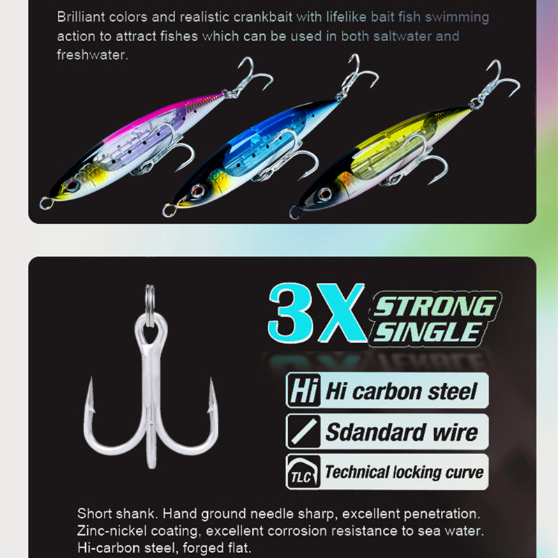 Stickbait Lure Agua salada, Señuelos de pesca Agua salada