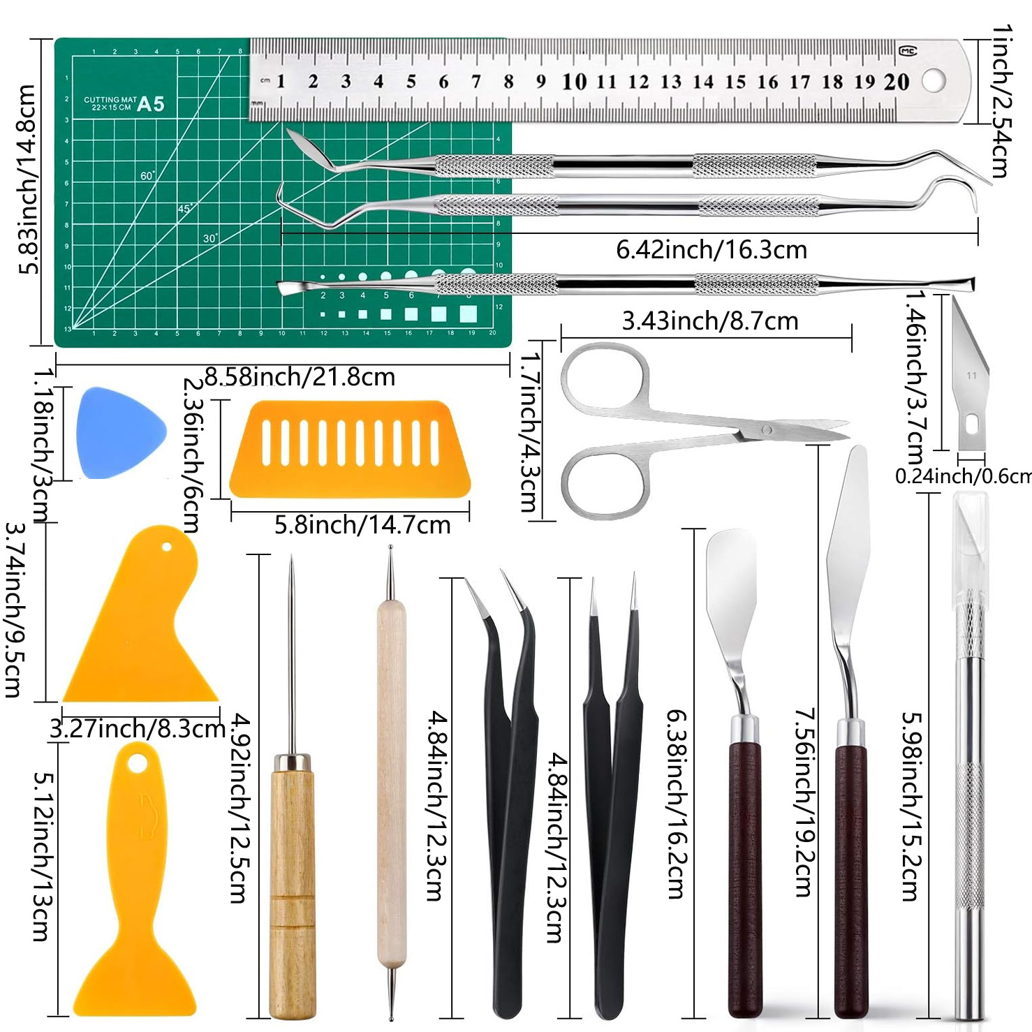 28 PCS Precision Craft Tools Set Vinyl Weeding Tools Kit for Weeding Vinyl,  DIY
