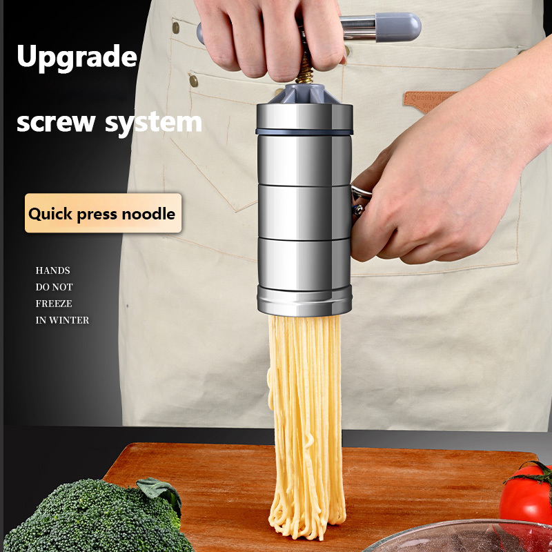 1pc Pasta Maker Machine, Manual Hand Press, Adjustable Thickness
