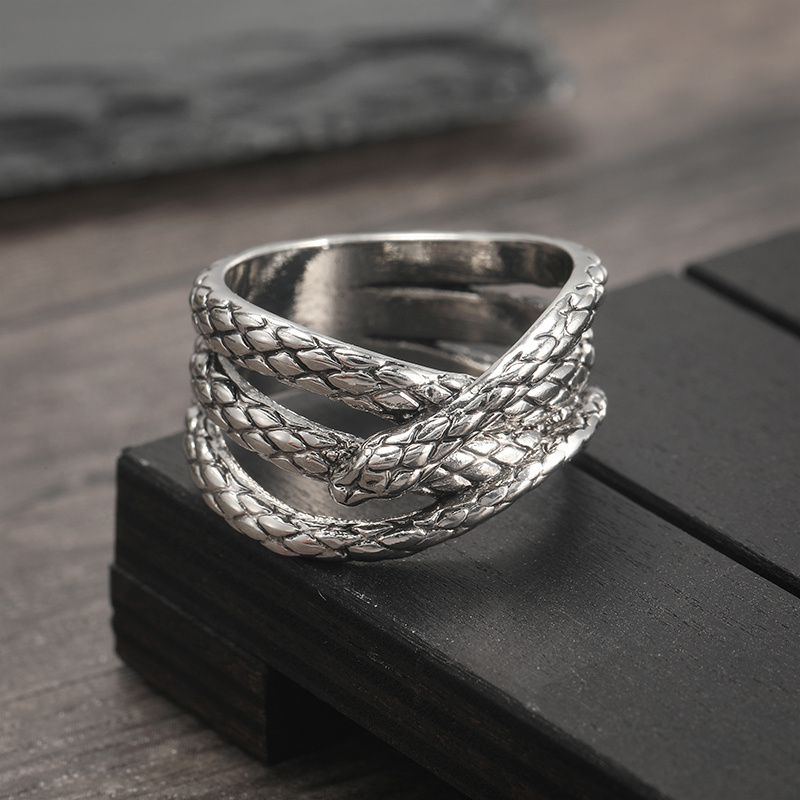 Silverly Chunky Woven Sterling Silver Rings for Women and Men