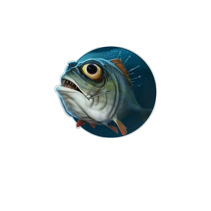 Angry Fish Bites Hooks Fishing Sport Vinyl Sticker For Boat - Temu Canada