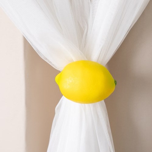 1pc lemon curtain clip punch free curtain   household   kitchen door curtain clip curtain holdback home decorations details 8