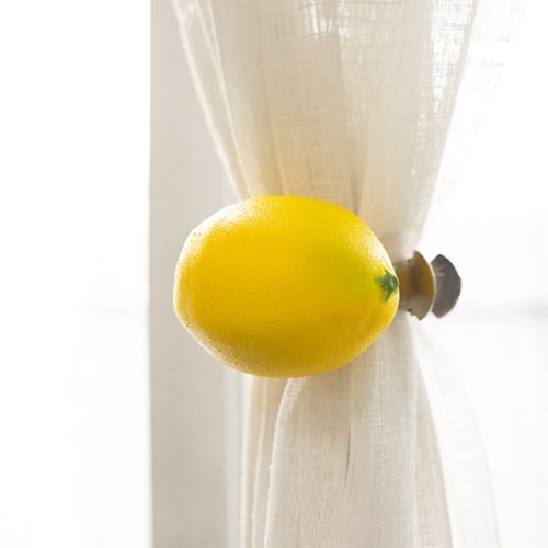 1pc lemon curtain clip punch free curtain   household   kitchen door curtain clip curtain holdback home decorations details 9