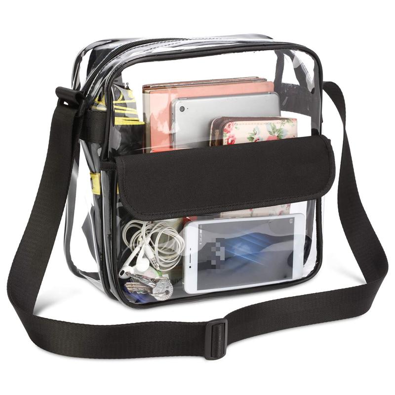 Transparent Pvc Crossbody Bag, Clear Waterproof Shoulder Bag, Zipper Handbag  & Purse For Concerts Sports Events - Temu