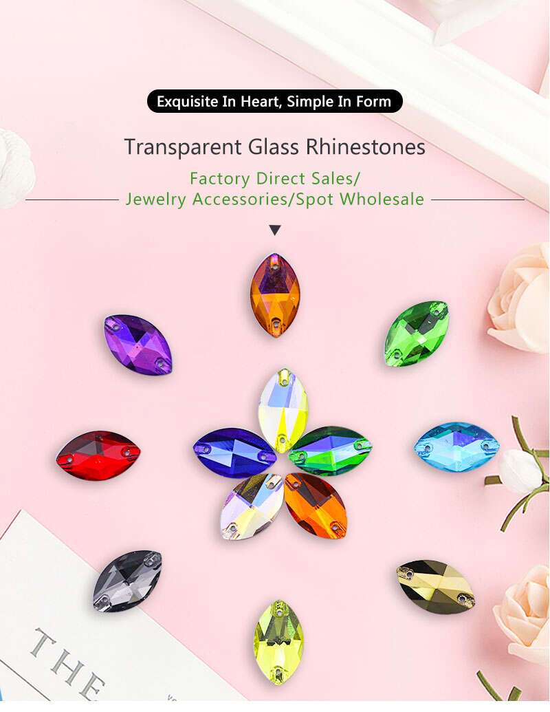 100 Pcs Faceted Glass Square Rhinestones - Mixed Colors - 1mm Crystal Jewels