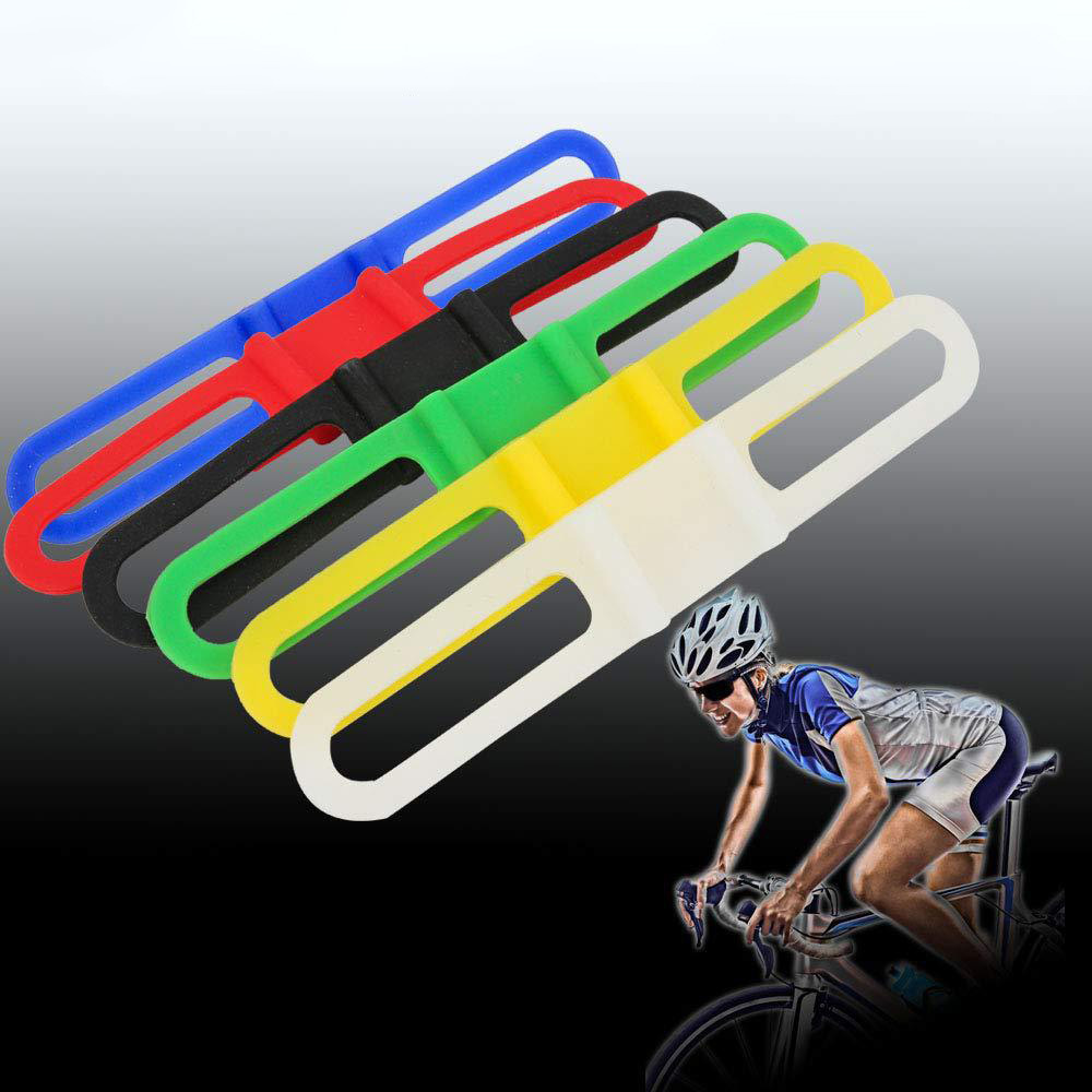 SIYINGSAERY 20 PCS Bande en Silicone pour Vélo Sangle Attache Velo