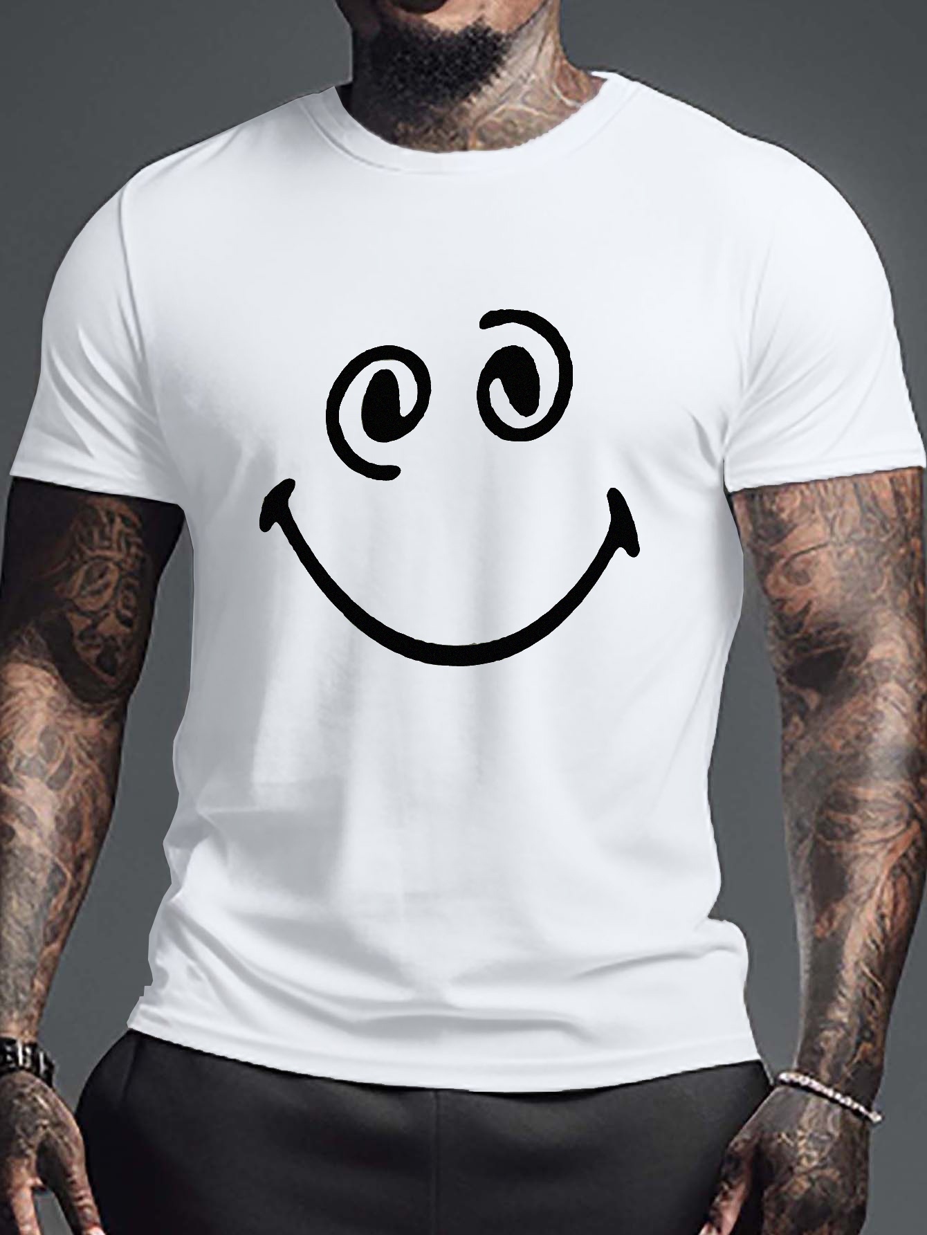 Cute Relaxed Face White Shirt