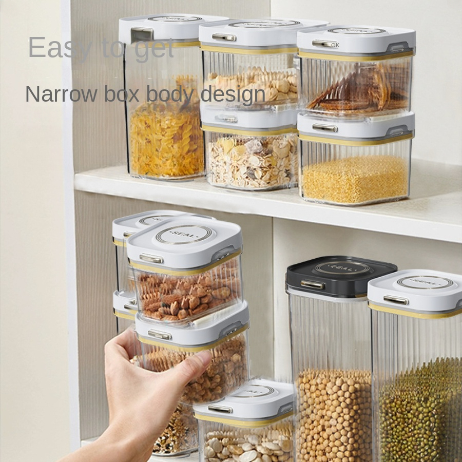 Food Storage Containers With Lids, Transparent Food Jars, Moisture-proof  Sealed Fresh-keeping Box, For Cereal, Rice, Pasta, Tea, Nuts And Coffee  Beans, Plastic Food Preservation Tank, Home Kitchen Supplies - Temu Israel