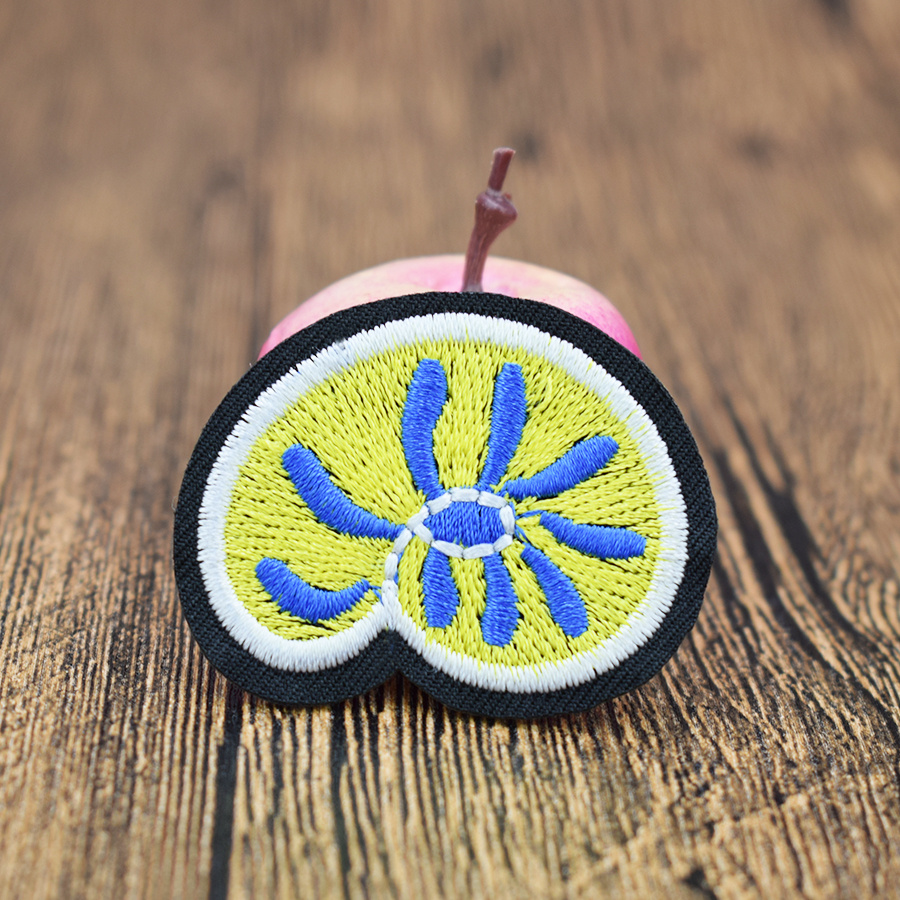 Lemon Patches Badges For Clothing Embroidered Patch Applique Iron