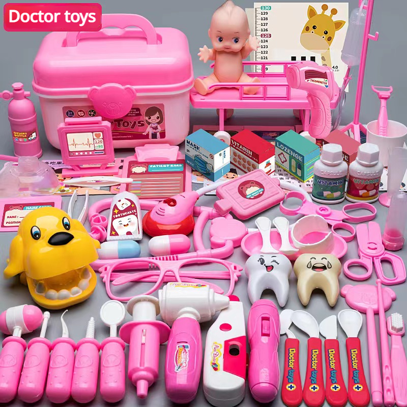 Kit médical de dentiste Blue Hippo - Ensemble de docteur jouet - Set de  Play - 13 pièces