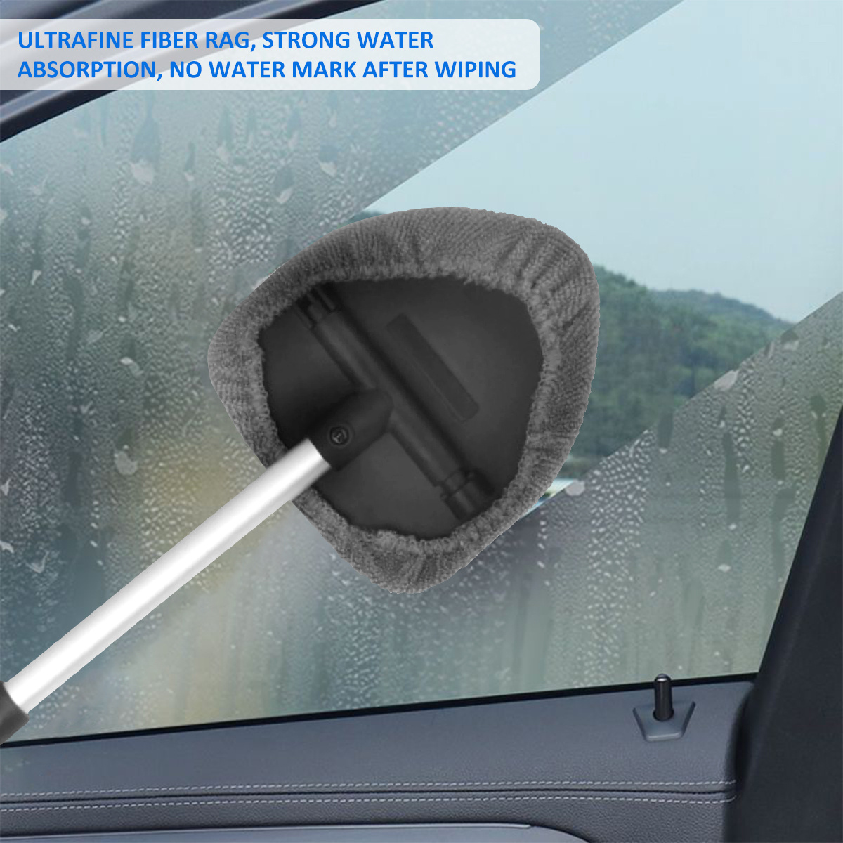 Car Long Handle Windshield Cleaner Brush Wiper Telescopic Handle