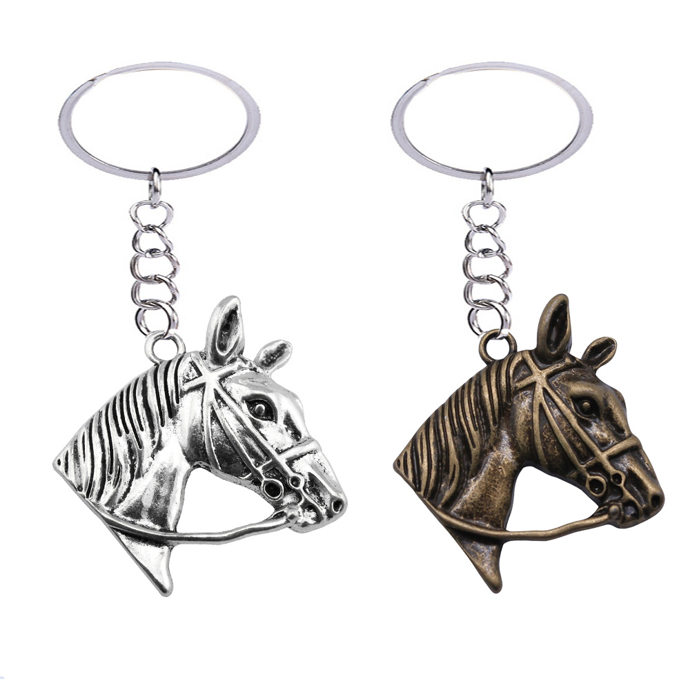 Keychain Horse and Bag slate grey - Keychains & Key Cases - Women