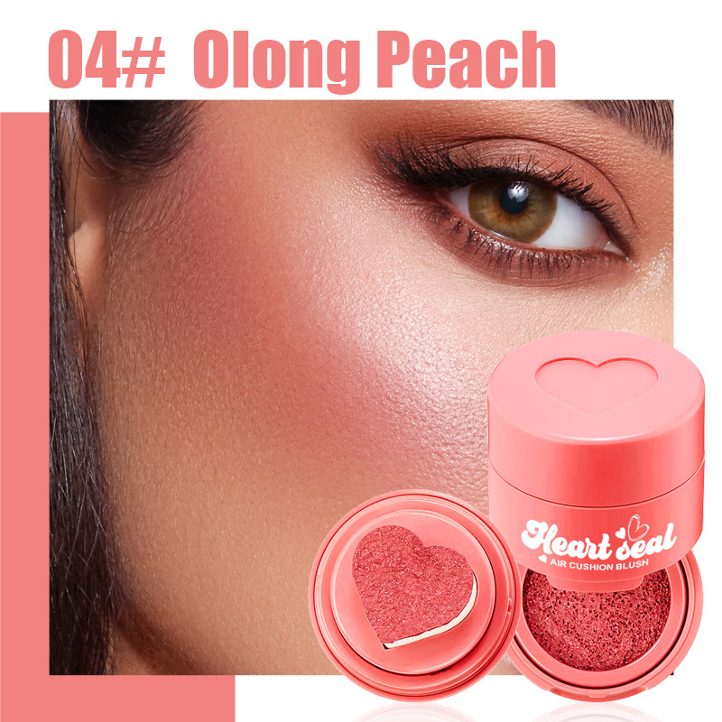 Heart Shaped Liquid Blush Stamp Cushion Highlighting Contour Cream