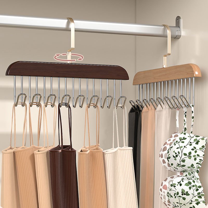 Tank Tops Hanger Bra Hangers Space Saving Hanger Metal Folding Closet  Organizer for Tank Tops, Cami, Bras, Bathing Suits, Belts, Ties