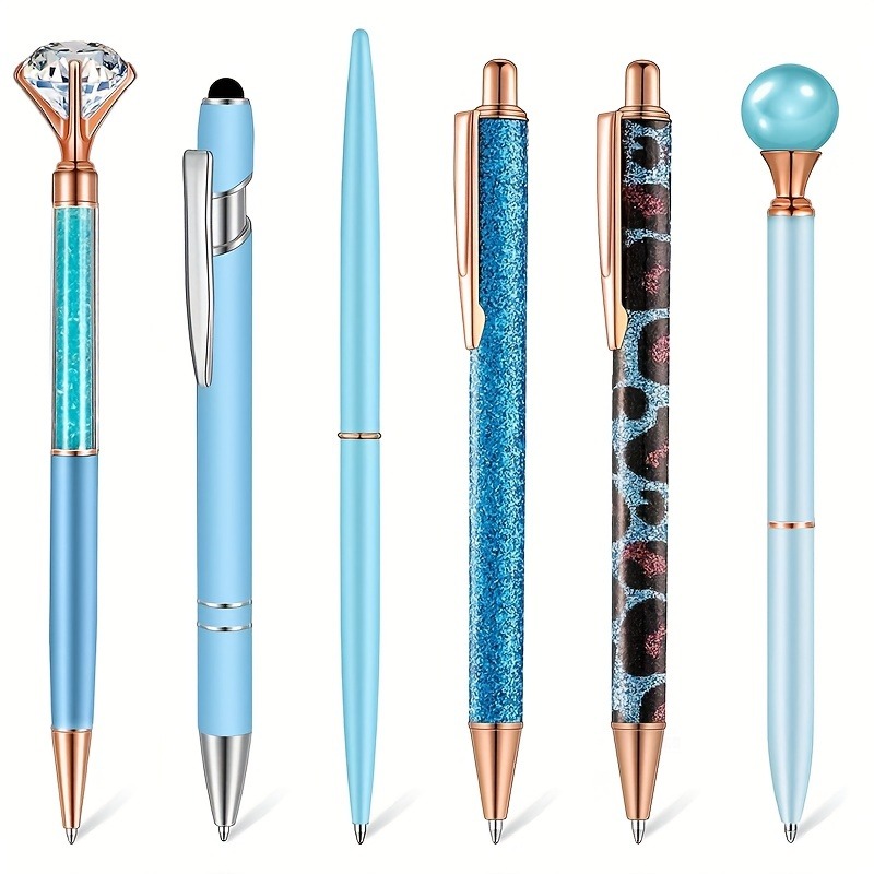 Ballpoint Pens For Journaling Pen Pretty Glitter Pens Fancy - Temu