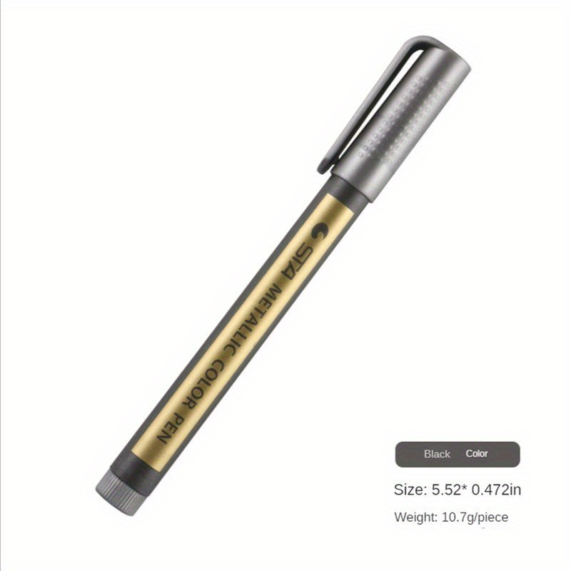 Medium Tip Metallic Marker Pens Set For Black Paper Rock - Temu