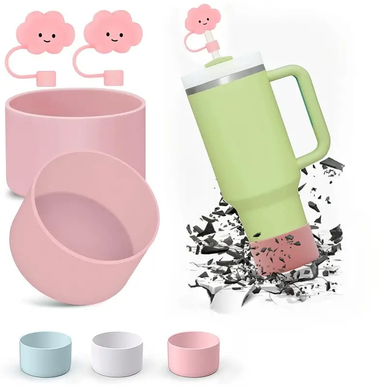 Cup Straw Cover Cloud Straw Cover Flat Bottomed Cup With - Temu