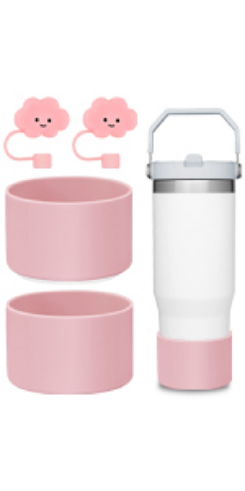 Straw Cover For Cup And Silicone Boot) Cloud Straw Covers Compatible With  30& Tumbler With Handle, Dust-proof Drinking Straw - Temu