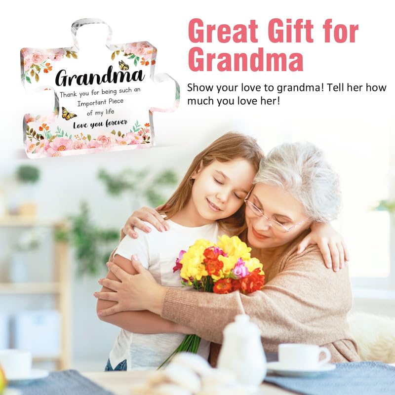 Regalos para Abuela, Regalo Abuela Cumpleaños Adornos de Acrílico, Regalos  para Abuelas de Nietas y Nietos Cumpleaños Navidad Día de Acción de Gracias  Regalos de la bisabuela : : Hogar y cocina