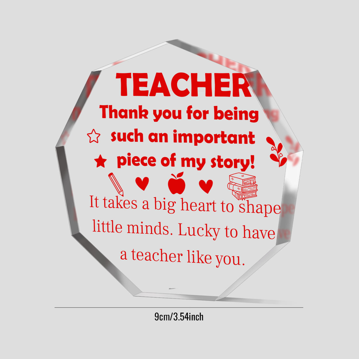 Teacher Gifts For Women Teacher, Double-sided Printed Wooden Decoration,  Thank You Gifts Teacher Appreciation Gift Best Teacher Gift From Student  Teacher Retirement Gifts Teacher Office Desk Decor - Temu