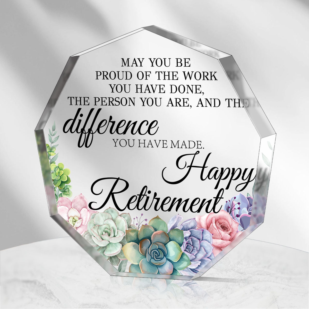 Square Acrylic Plaque thicken Happy Retirement Gifts For Men - Temu