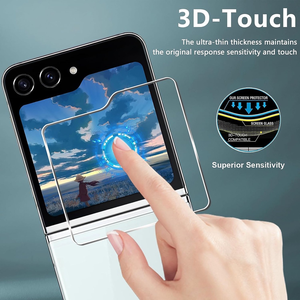 Funda de cristal templado de doble protección Samsung Galaxy Z Fold 5 -  Dealy