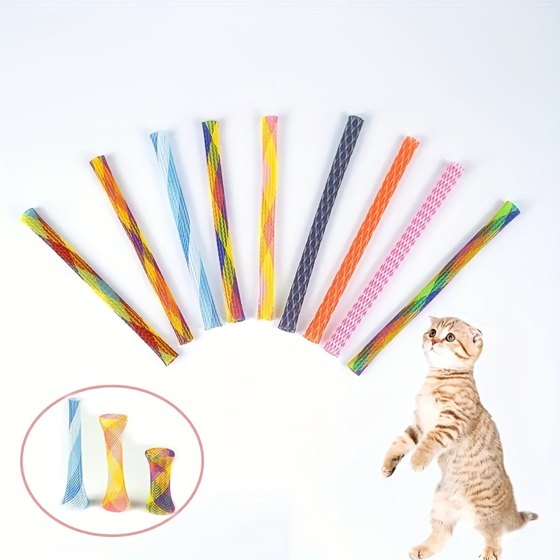 Random Cat Tube Spring Toy Interactive Cat Toy For Indoor Cats