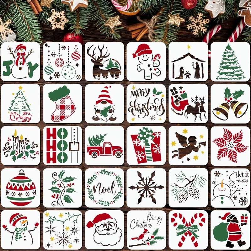 Large Christmas Stencils For Painting On Wood Reusable - Temu United Arab  Emirates