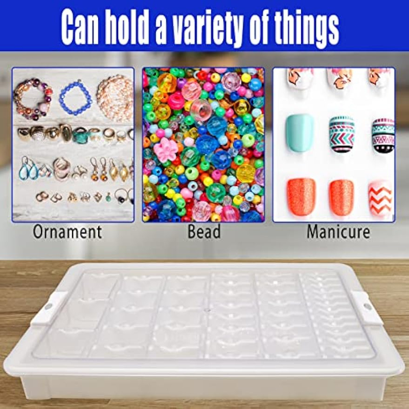 1set Diamond Painting Bead Storage Containers, Plastic Craft Art  Accessories Storage Boxes, Jewelry Bead Organizer Boxes Holder,  Multipurpose Finishin, Jewelry Bead Organizer 