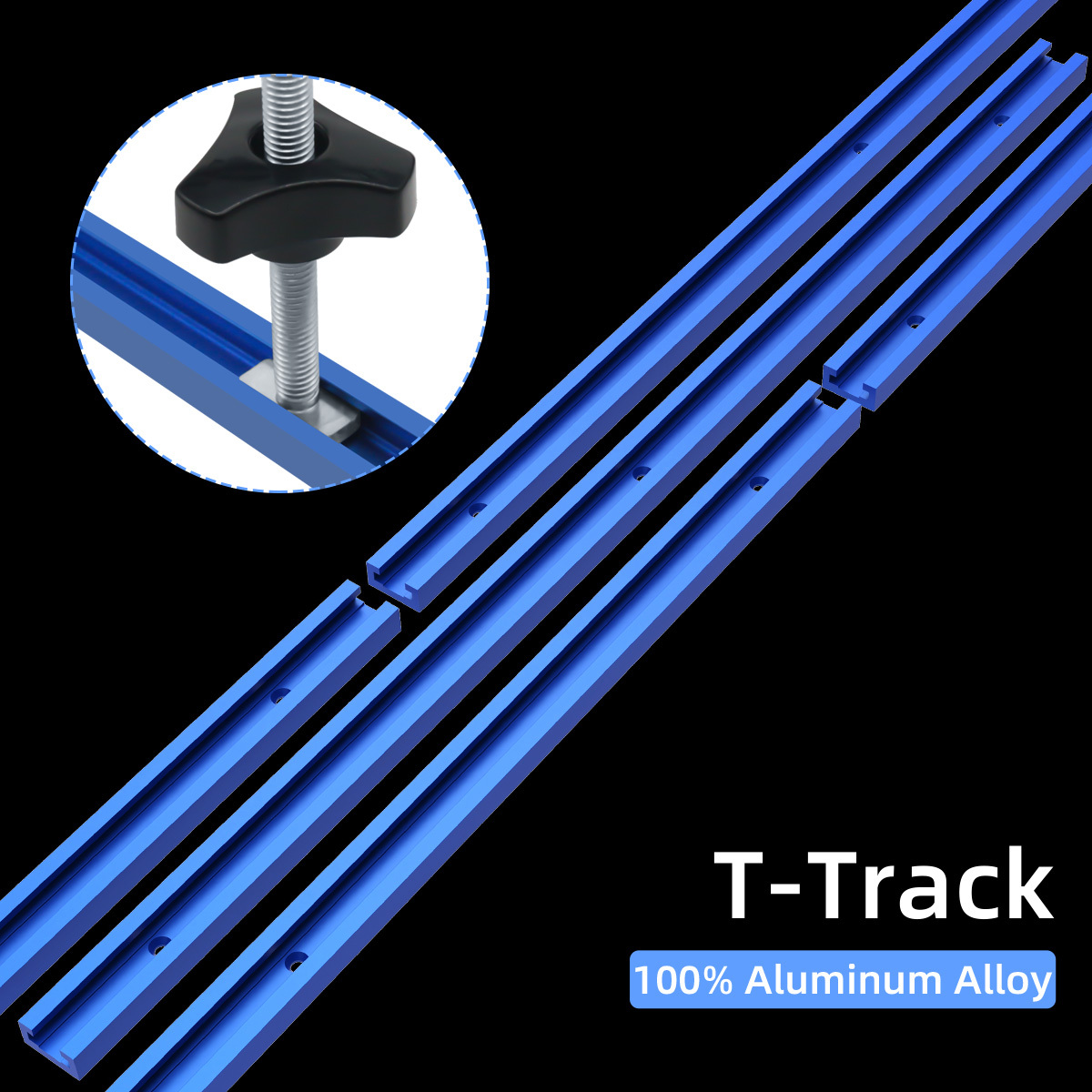 Aluminium Alloy T-track, Woodworking Chute Rail,, T-track T-slot Miter Track  Jig T Screw Fixture Slot Table Saw Router Table Diy Tools - Temu Ireland