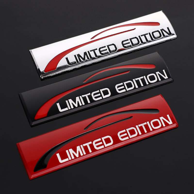 

Creative 3d Metal Car Sticker Chrome Limited Edition Emblem Badge Decal