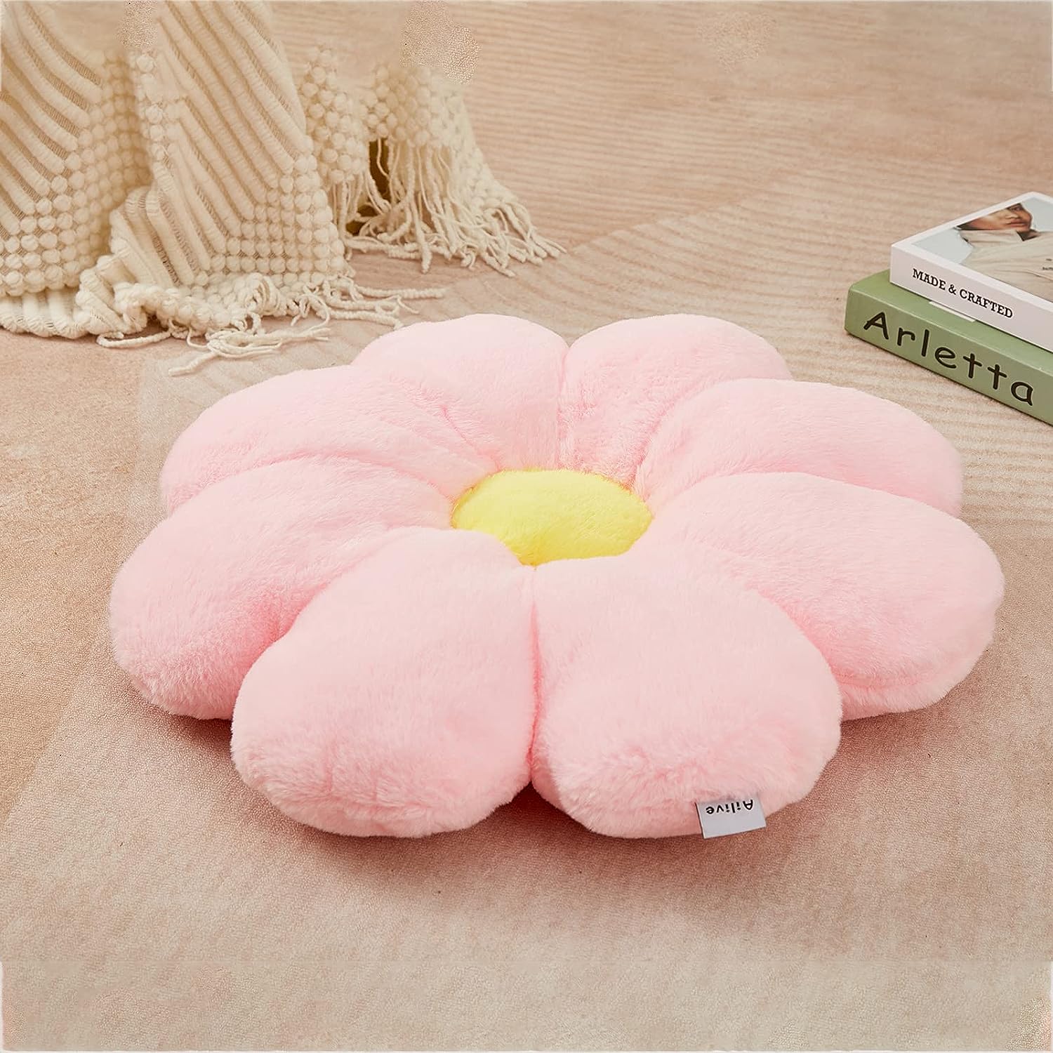 Wayfair Throw Pillows Plush Flower Floor Pillow Giant Decorative