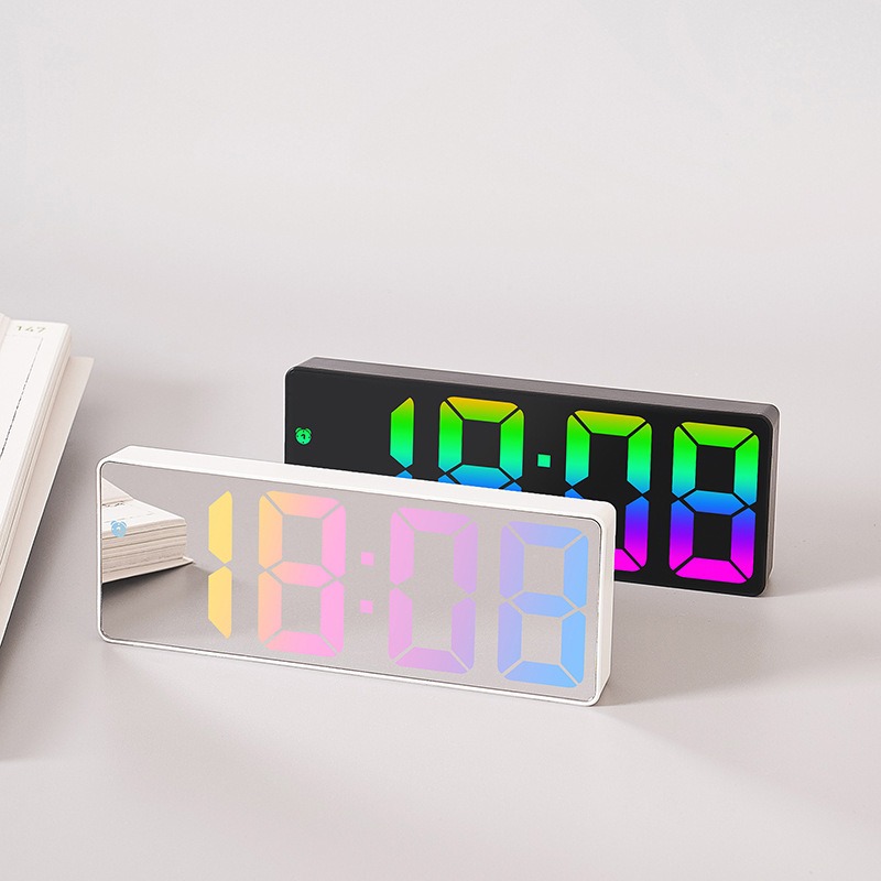 Reloj Digital LED 3D, decoración de pared, modo nocturno brillante, reloj  de mesa electrónico ajustable, para