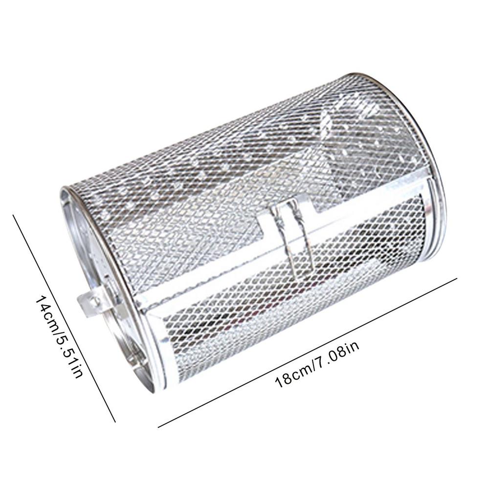 Angoily Oven Crisper Basket Rotating Grilled Cage Drum Oven Basket Kitchen  Rolling Grill Basket Oven Roast Basket Roast Baking Cage for Barbecue