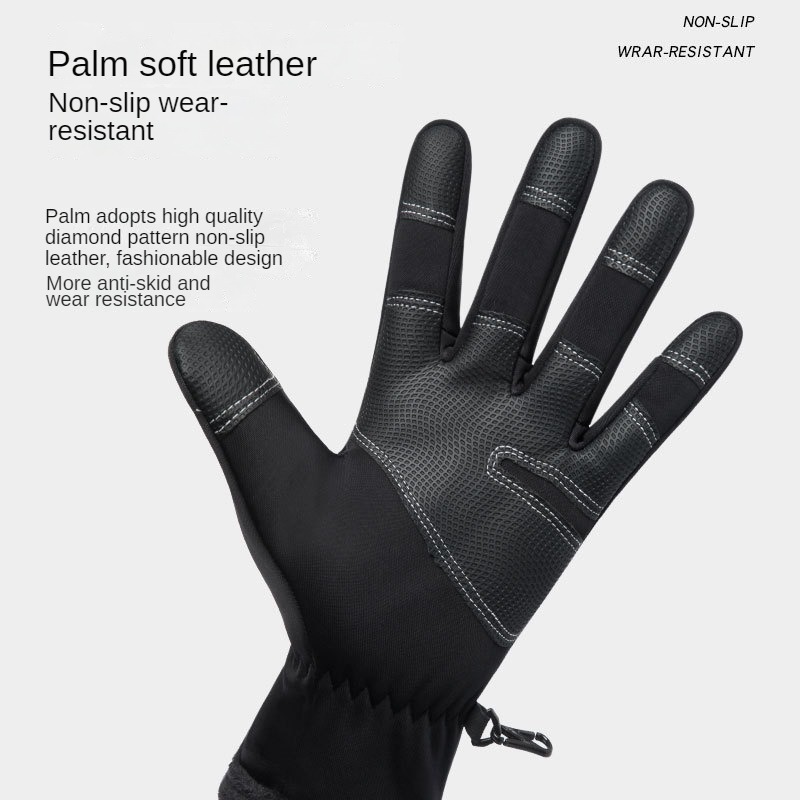 Men's Winter Warm Gloves Windproof And Waterproof Touch - Temu