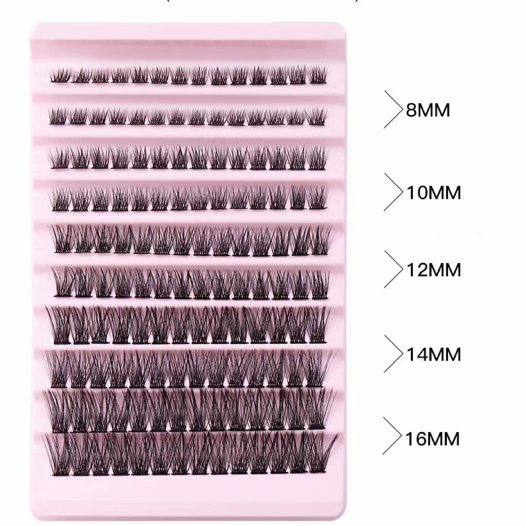 10 Rows False Eyelashes Cluster Large Capacity Segmented