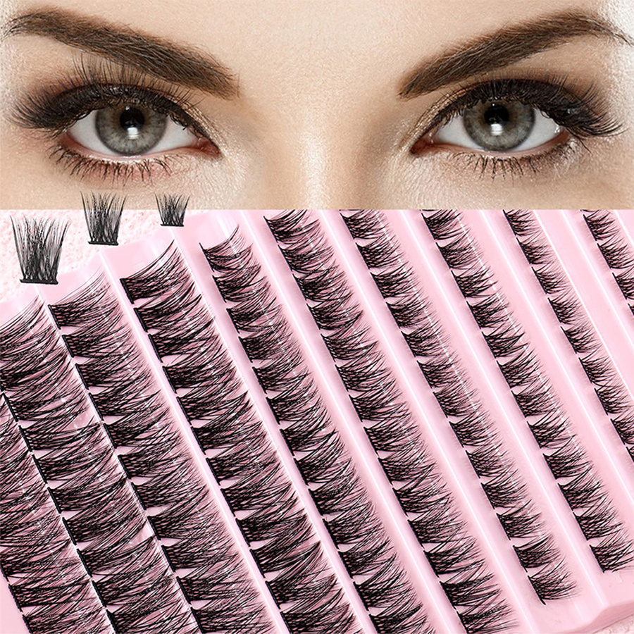10 Rows False Eyelashes Cluster Large Capacity Segmented