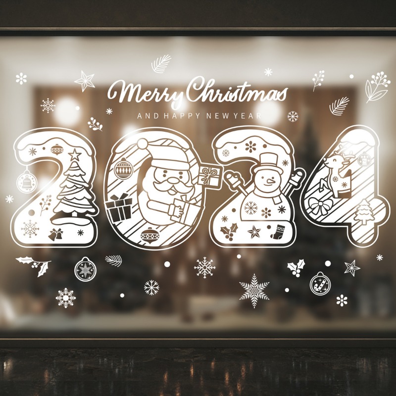 2024 270pcs Snowflake Window Stickers Christmas Ornaments Removable  Snowflake Decals Home Office Mirror Refrigerator Window Stickers Winter  Holidays