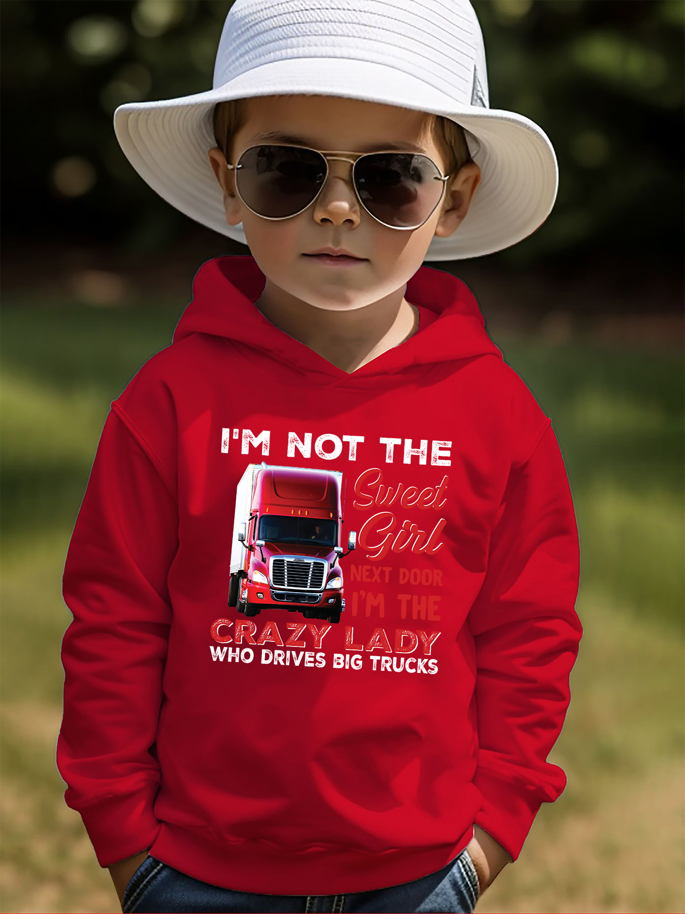 Cool Truck Letter Print Boys Casual Pullover Long Sleeve Temu