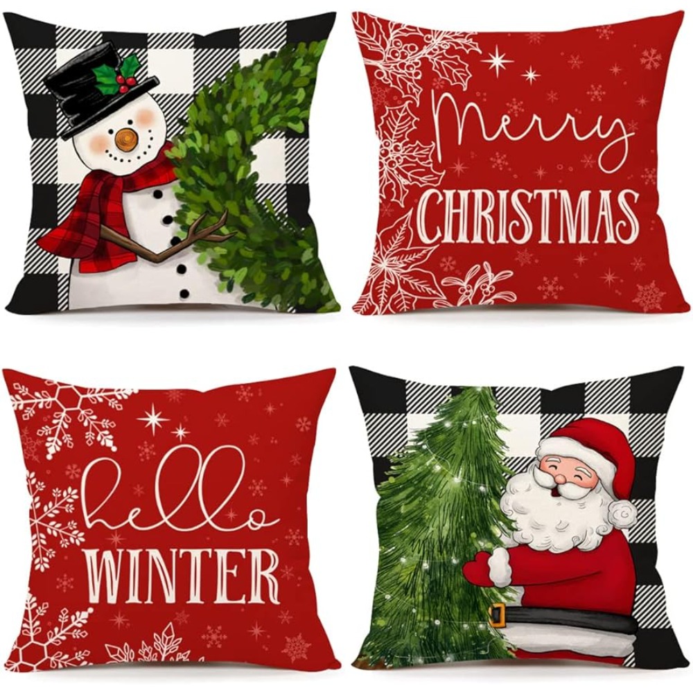 Christmas Pillow Covers 17.7x17.7 For Christmas Decorations - Temu