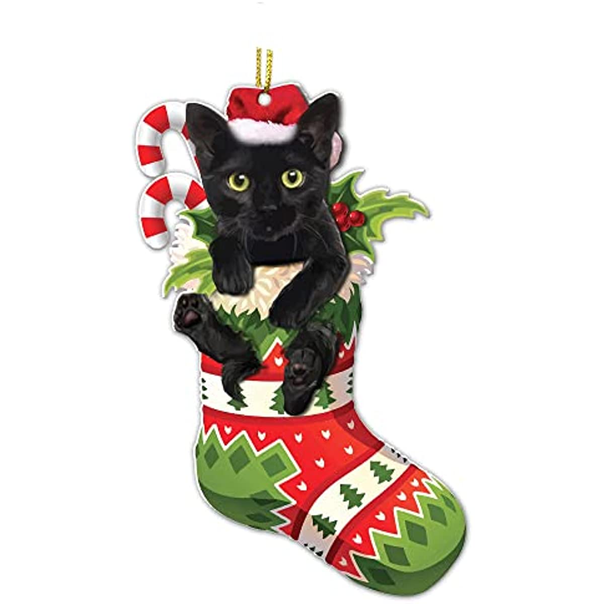 クリスマス 黒猫 クリスマスイメージの黒猫ちゃん 羊毛 日 の暮らしを