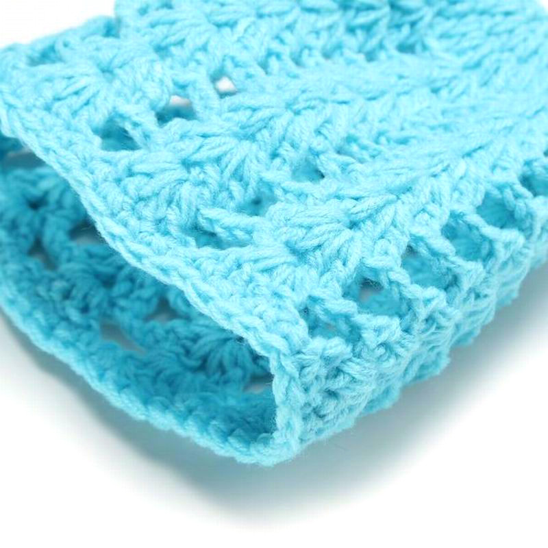 Knitted Thick Yarn Basket - Light Blue – Newborn Studio Props