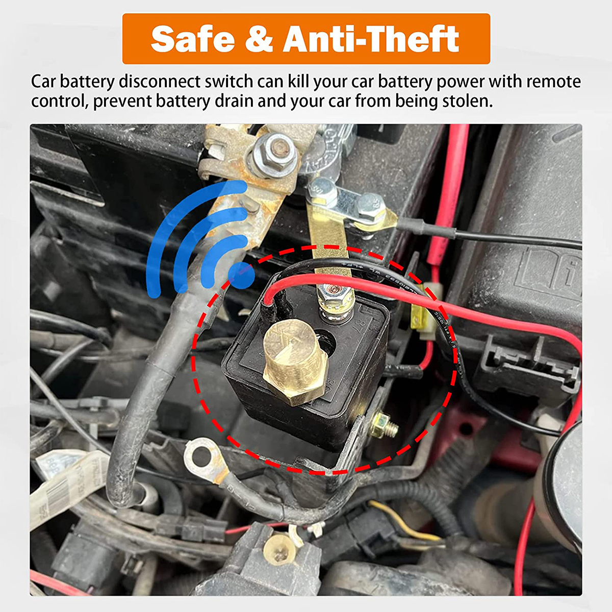 Remote Battery Disconnect Switch 12v 200a Reusable Battery Cut Off