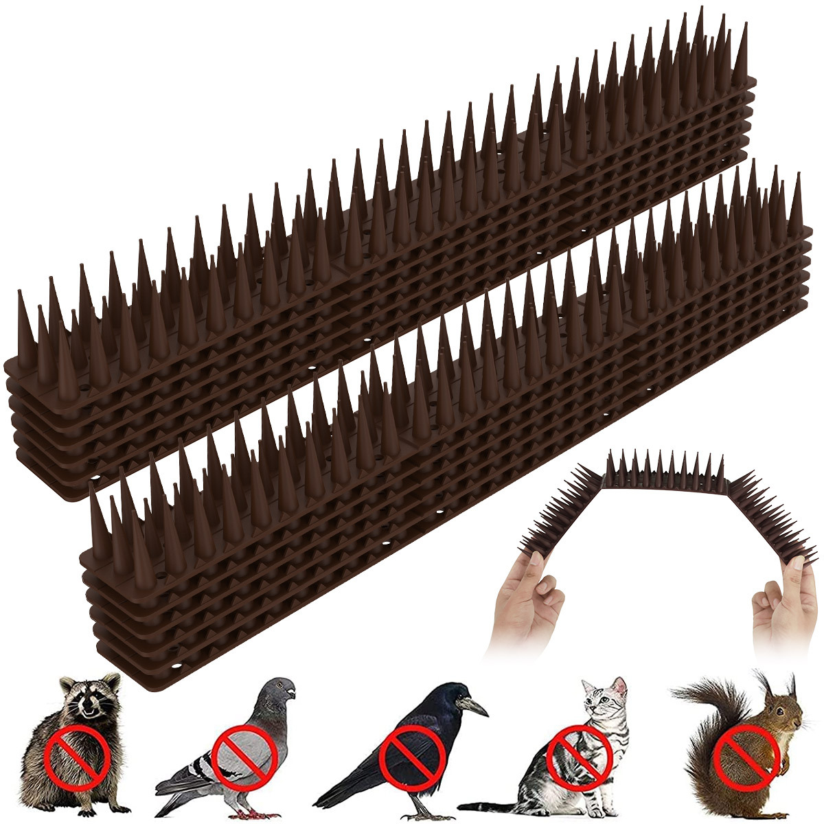 Bird Spikes Stainless Steel Anti Pigeons Deterrent Total - Temu