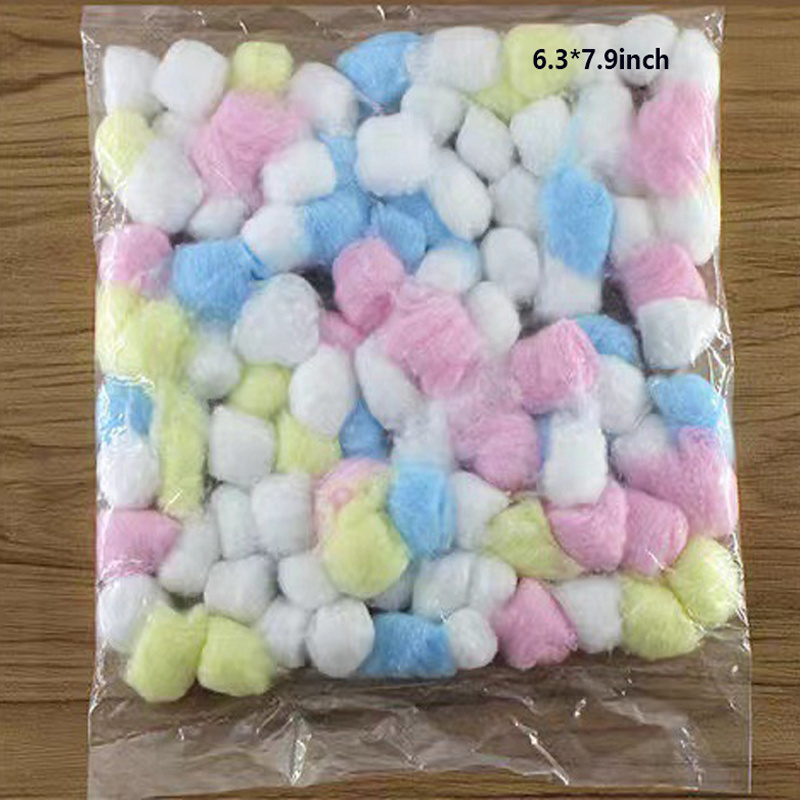 500pcs Cotton Balls Hamsters Warm Pom Pom Balls Winter Pet Colored Cotton Balls, Size: 22x19x9CM