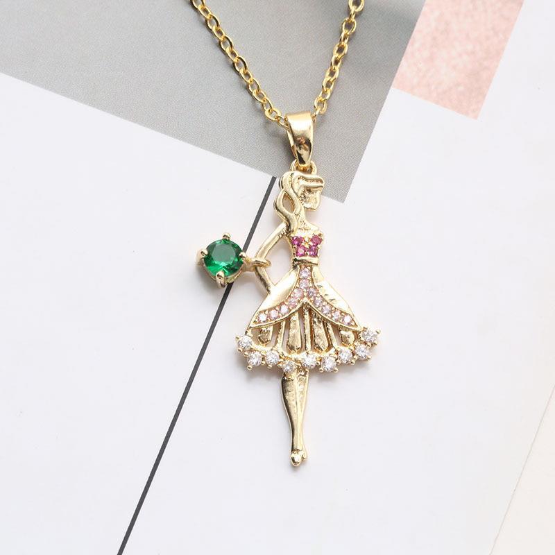 Cute Simple Dream Crystal Silver Little Devil Pendant Temperament Necklace, Fashion Necklaces